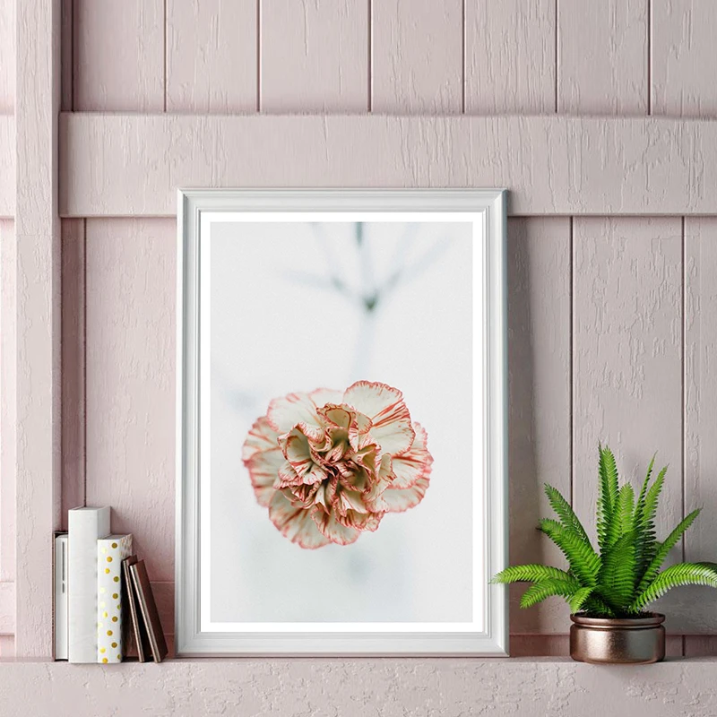 

Scandinavian Style Pink Flower Painting Wall Art Canvas Posters Nordic Prints Decorative Picture Modern Home Bedroom Decoration