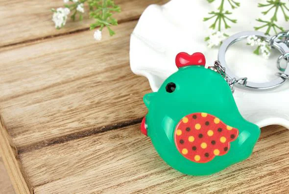 Милые Акриловые Чик кольцо для ключей и брелок Мода заполнять хлопка мультфильм