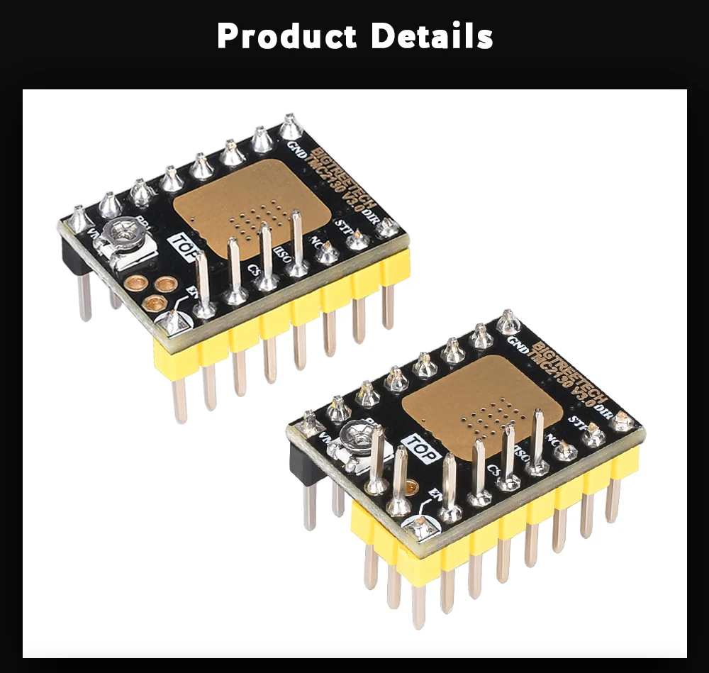 BIGTREETECH TMC2130 V3.0 SPI шаговый двигатель драйвер 3d части принтера TMC2208 TMC2209 A4988 для SKR V1.3 плата МКС Ramps 1,4 CR10