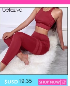 Belleziva, Женский комплект для йоги с цифровой печатью, одежда для занятий спортом для спортивного зала, одежда с длинным рукавом для бега, фитнеса, спортивные костюмы, спортивный костюм, спортивная одежда