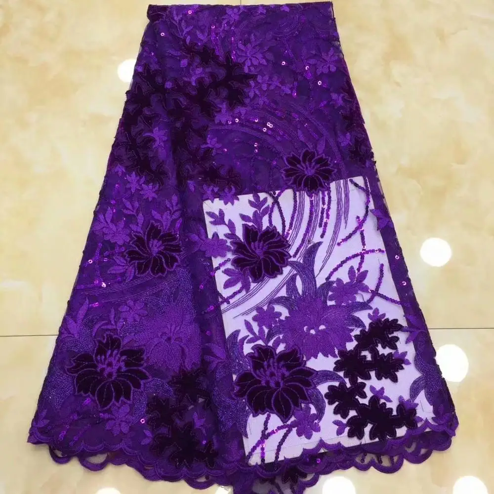 2019 новый дизайн французское Сетчатое кружево с блестками оранжевый цвет