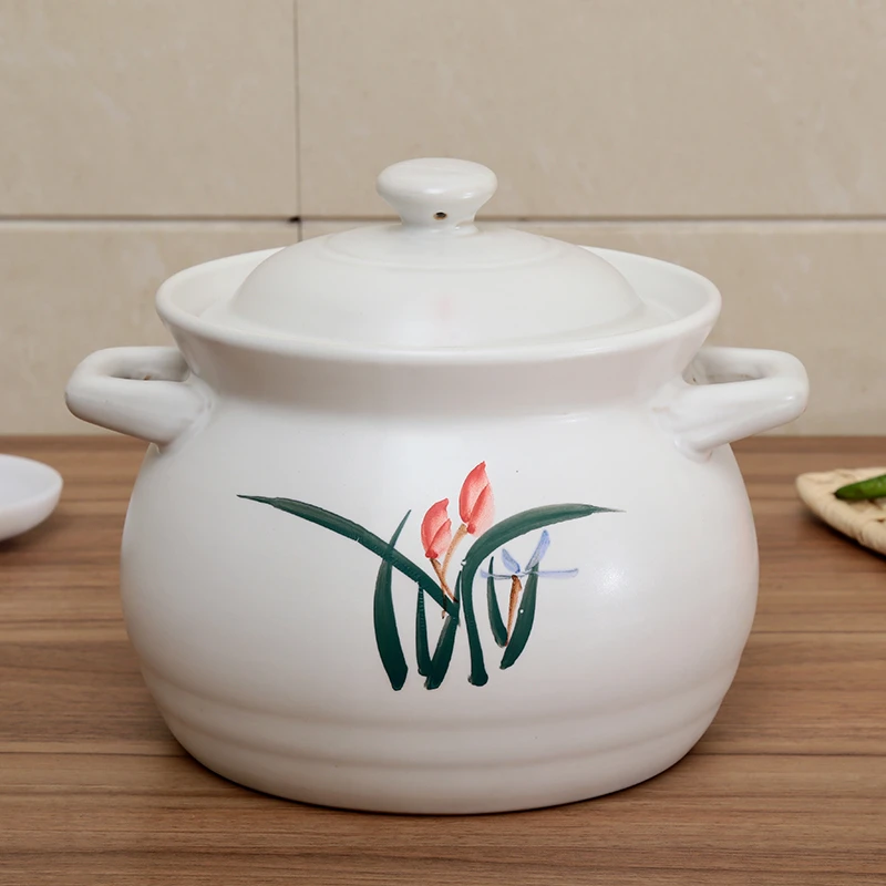 

Enameled Ceramic Soup Pots Stewpot Stewing Saucepot Marmite Ceramique Ceramic Casserole Earthen Pot Cookware