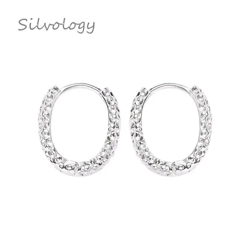 Женские серьги пусеты silvologic элегантные из стерлингового серебра 925 пробы с