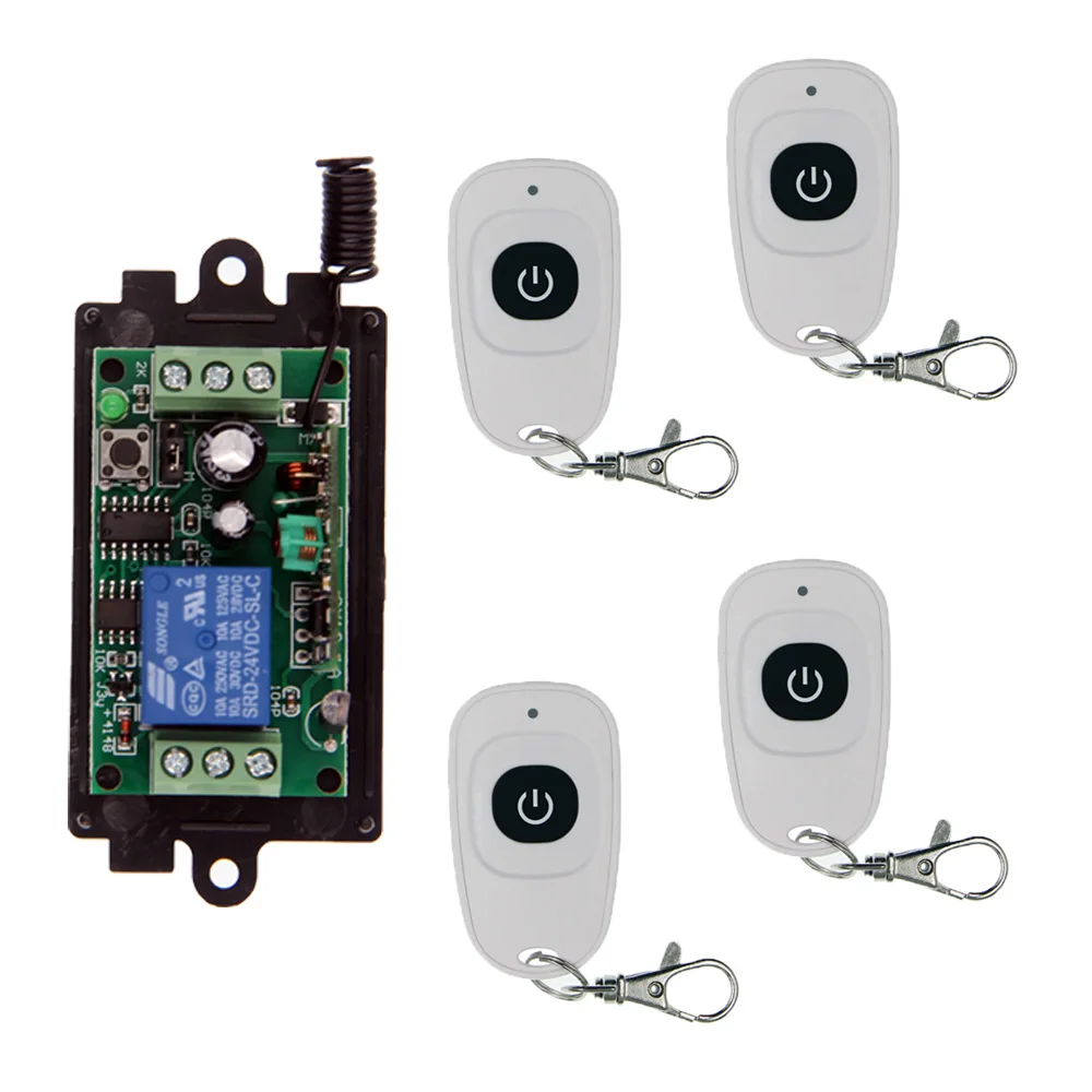 DC 9V 12V 24V 1 CH 1CH RF Wireless переключатель системы дистанционного управления передатчик +