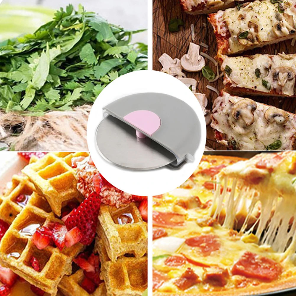 Stainless Steel Round Shape Pizza Wheel Cutter Cake Bread Knife Kitchen Tool Set | Дом и сад