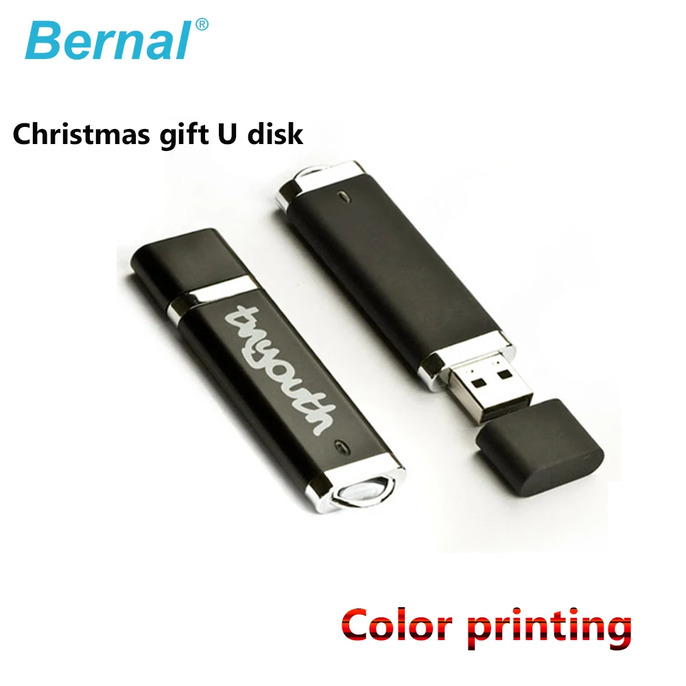 Bernal рождественские подарки USB устройство флэш-памяти подарок usb 2,0 накопитель печать логотипа USB флэш-накопитель 128MB 512MB 1GB 2GB 4GB подарочная ручка-накопитель
