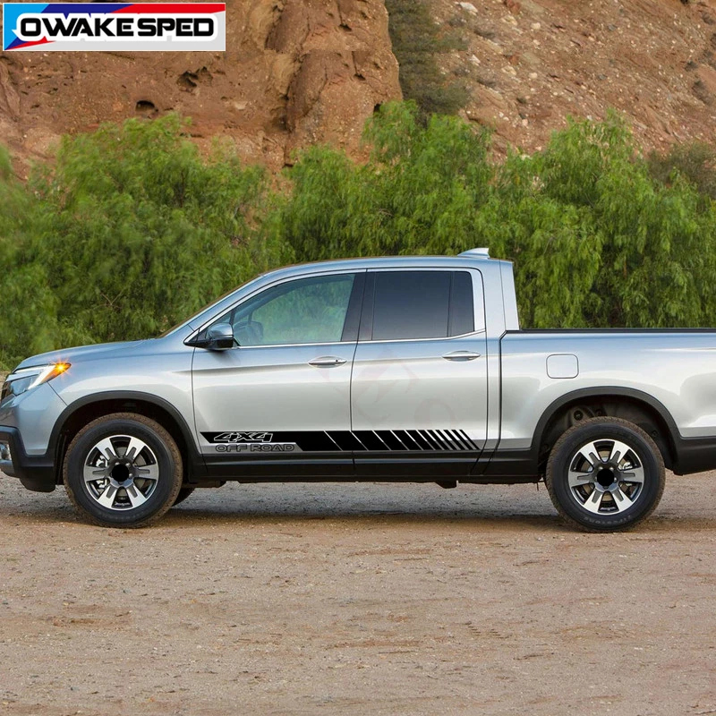 Спортивные полосы виниловые наклейки для Honda Ridgeline OFF ROAD 4X4 графика автомобильная