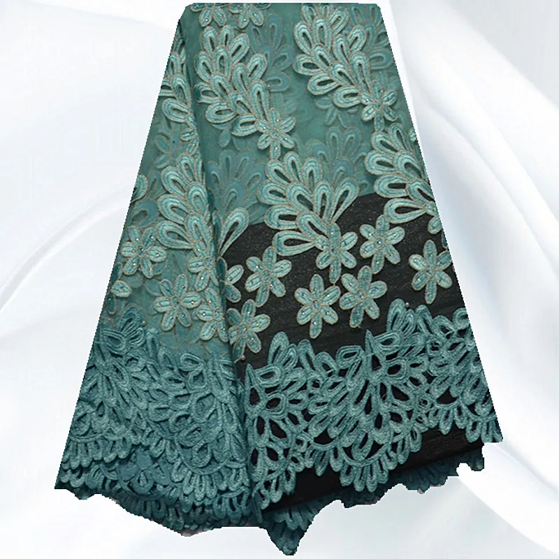 JNL45 Free Shipping Royalblue African French Lace Fabric WIith Stone Net Beautiful Style Online | Дом и сад