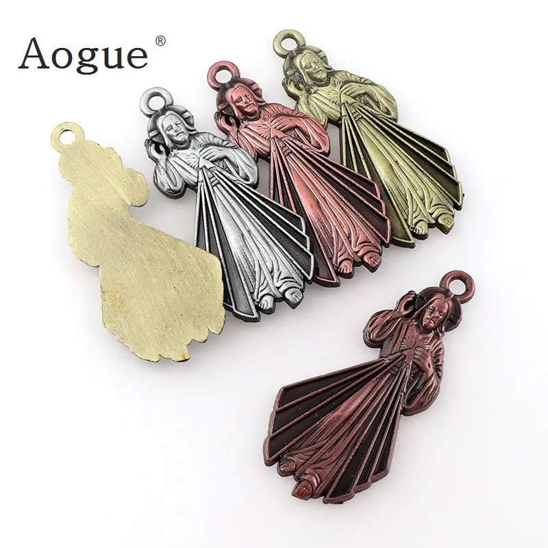 Аксессуары для цепочки ключей маленькие Католические медали Бога милосердия