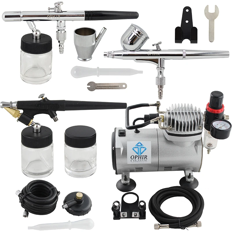 Краскопульт OPHIR 0 3 мм 35 8 Airbrush пистолет с воздушным компрессором для моделей хобби