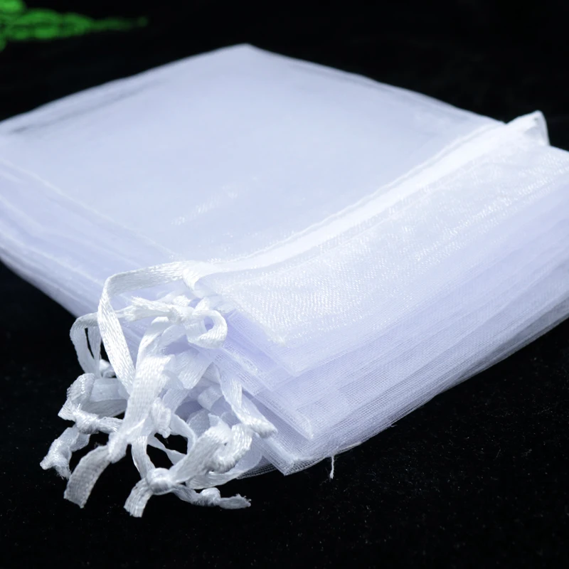 

Wholesale 200pcs/lot 15x20cm White Organza Bag Wedding Favor Candy Gift Bag Boutique Watch Jewelry Packaging Bags Pouches