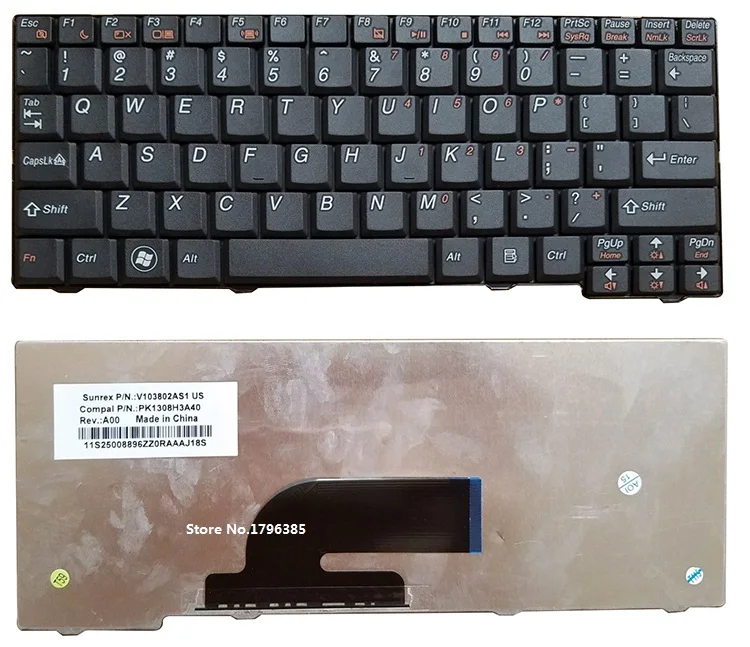 

SSEA New US Keyboard for LENOVO S10-2 S10-2C S10-3 S10-3C S11 laptop keyboard English