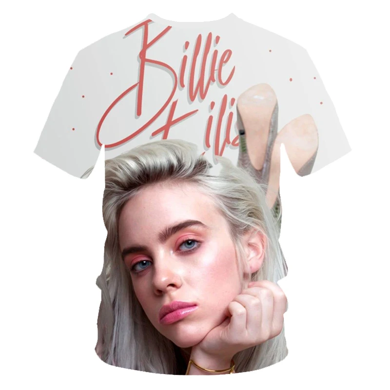 Футболки Billie Eilish с принтом 90 s, винтажная черная футболка с 3D принтом, брендовая футболка для мужчин/wo, мужские топы, футболки, повседневная черная уличная одежда