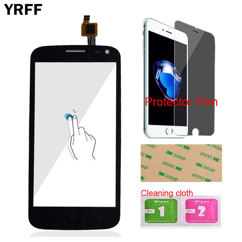 YRFF 4 5 ''Сенсорное Переднее стекло для ZTE Blade Q Lux / Qlux 3G 4G сенсорный экран