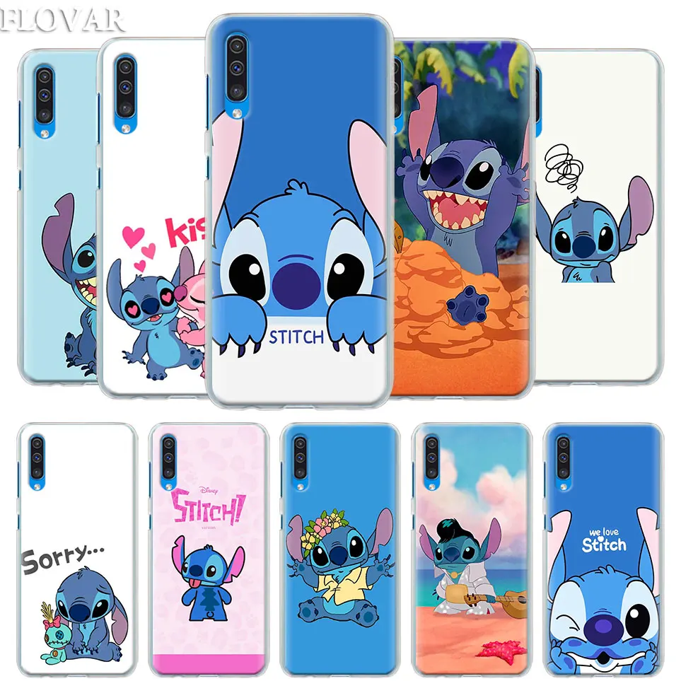 Милый мультфильм, Стич чехол КРЫШКА ДЛЯ samsung Galaxy A30 A40 A50 A70 A6 A8 плюс A7 A9 M30 чехол для телефона Coque