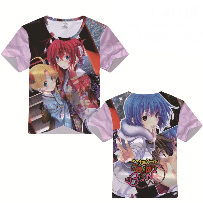 Футболка для старшей школы DxD Rias Gremory Hyoudou Issei костюм косплея мужская и женская