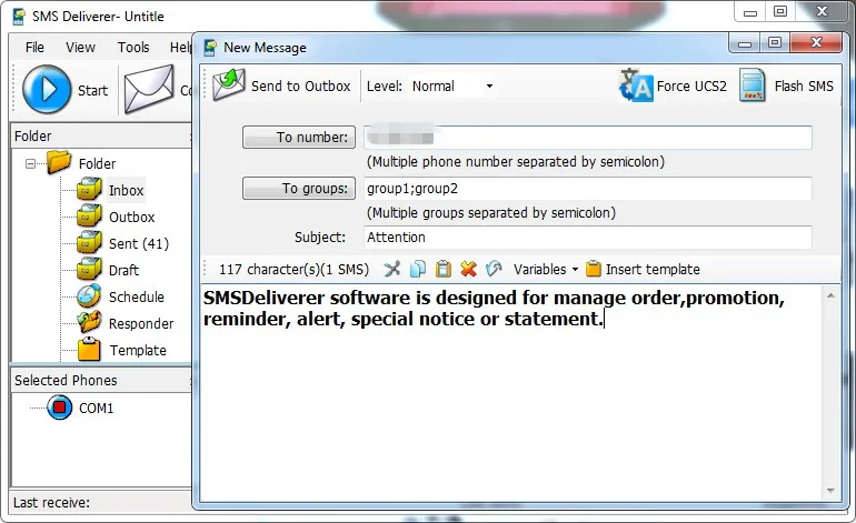 Корпоративное программное обеспечение для SMS-массовое программное обеспечение для SMS Поддержка одного порта gsm dongle и gsm модемный пул
