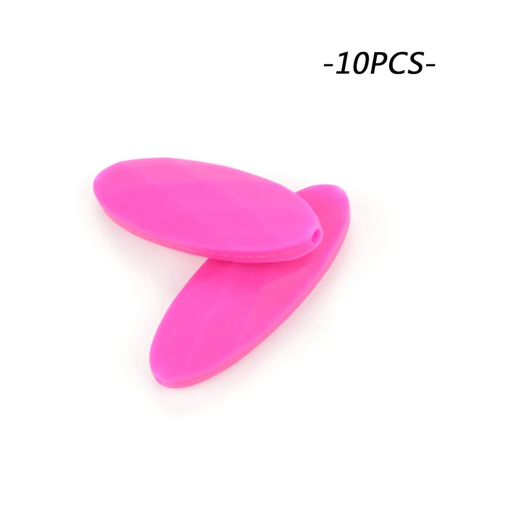 violet red LOFCA 10 шт./лот, силиконовые бусины маркиза, BPA бесплатно, Детские Прорезыватели, сделай сам, прорезыватели, ожерелье, изготовление силиконовых бусин, детские игрушки, жевательные - Цвет: violet red