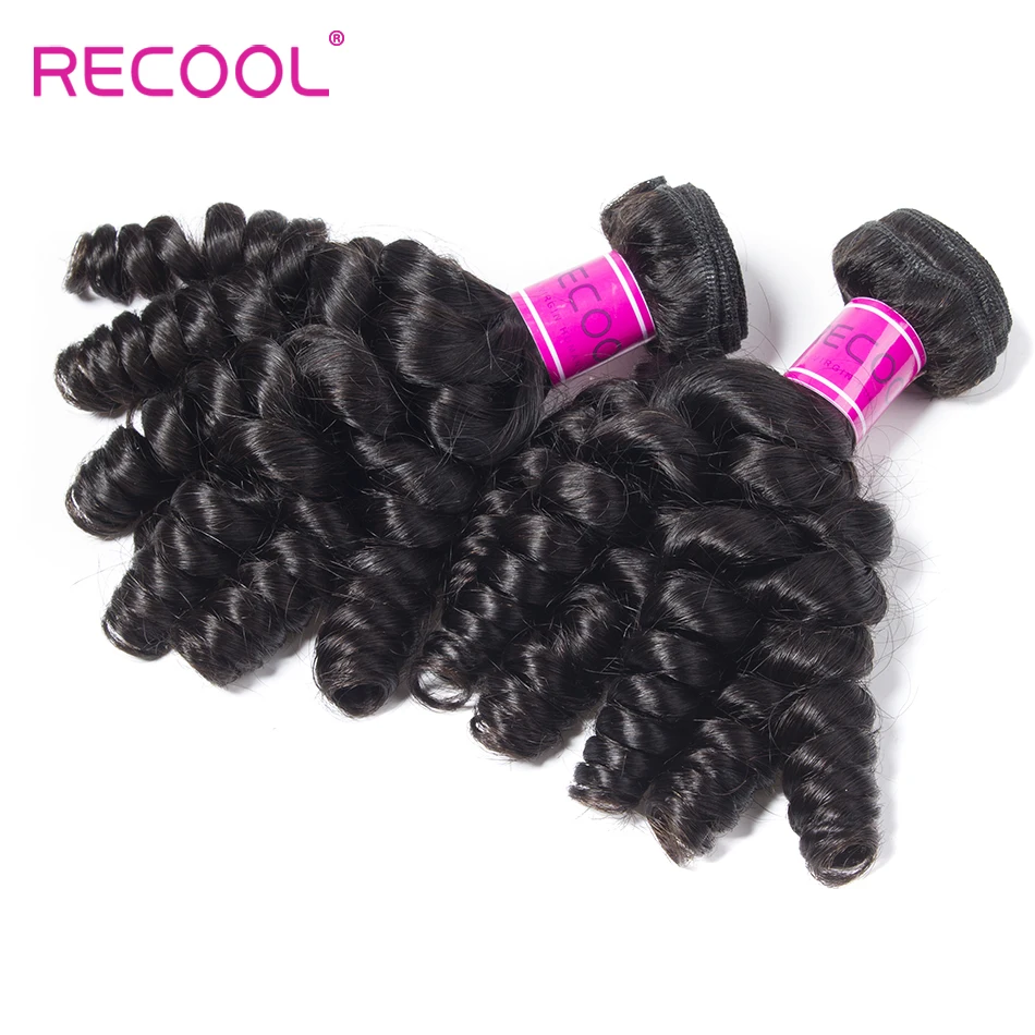 Recool Hair Funmi бразильские волосы плетение 3 пучка натуральный цвет свободный завиток