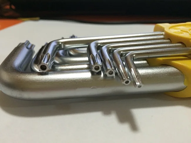 9 шт. (T15 T20 T25 T27 T30 T40 T45 T50 T55) метрический длинный ключ torx инструмент для ремонта