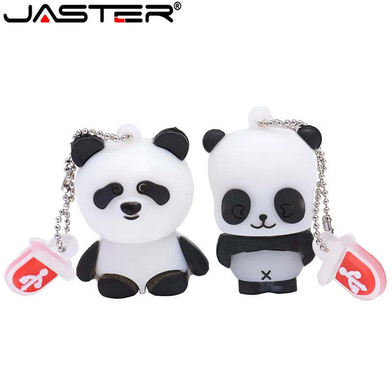 JASTER Panda USB флеш-накопители(белый) полная емкость 4 ГБ 8 ГБ 16 ГБ 32 ГБ 64 ГБ милые животные два стиля цена Горячая