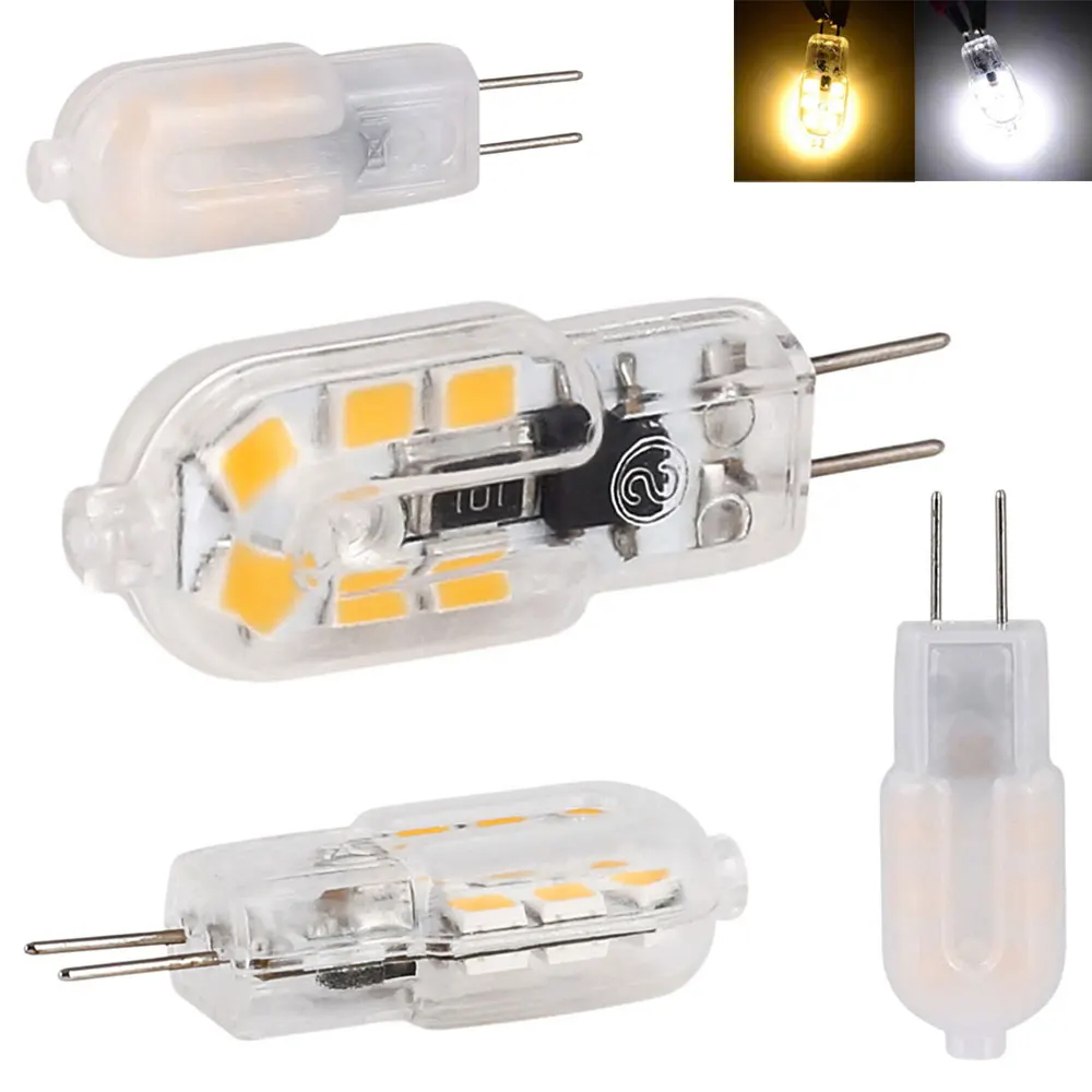 1 шт. мини G4 светодиодные лампы 3 Вт 220 В AC/DC 12 SMD 2835 Светодиодные заменить 25