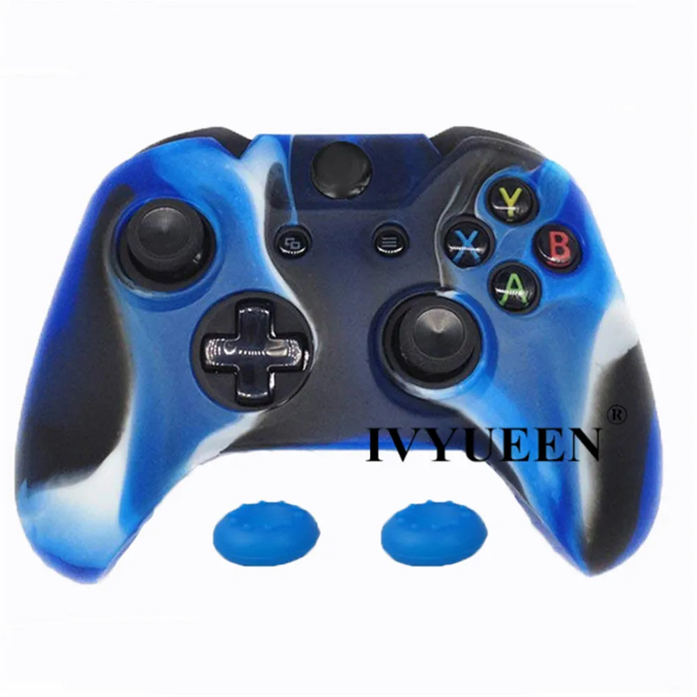 IVYUEEN мягкий силиконовый резиновый защитный кожаный чехол для microsoft Xbox one 1 контроллер геймпад черный зеленый синий красный камуфляж