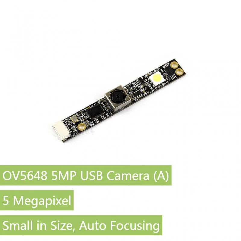

OV5648 5MP USB Camera, High Definition, Small in Size, Driver-Free.