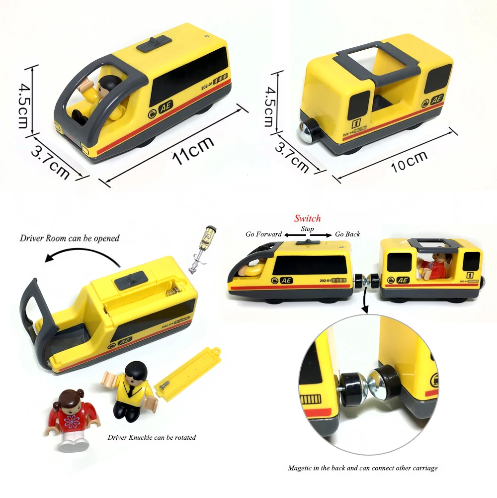 Игрушечный автомобиль Brio Train для игрушечного трека синий красный комбинация