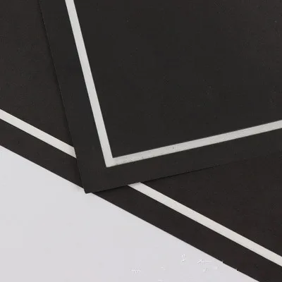 black 10 шт. 50*55 см Крафт-бумага для упаковки подарка оберточная бумага для цветов цветочный букет обертка Новости бумажный материал для рождественской вечеринки - Цвет: black