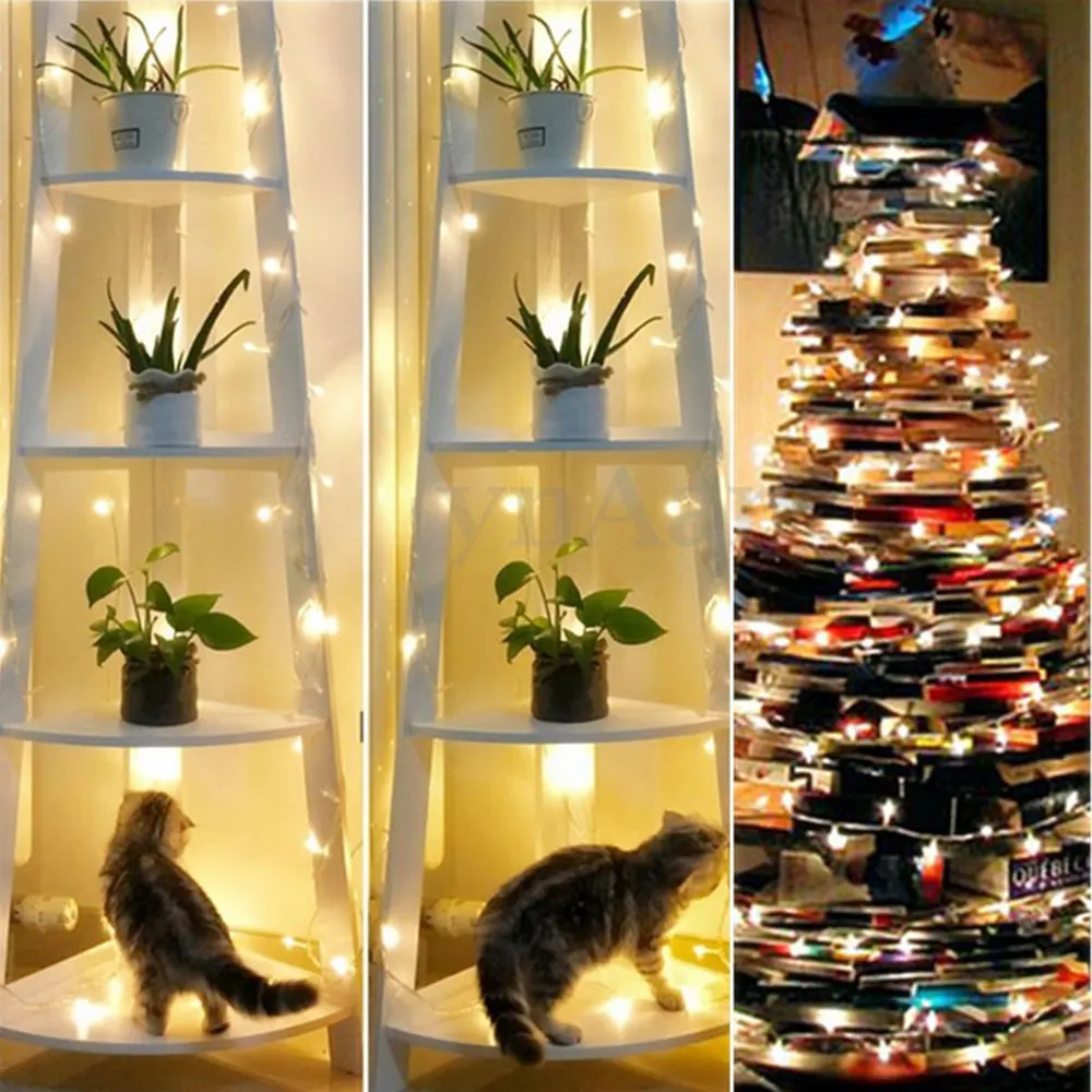 Фото LED String Lights 100 LEDs Waterproof Holiday lighting For Fairy Christmas Tree Garden Wedding Party Decoration EU/US Plug Освещение LED String Lights 100 LEDs Waterproof Holiday lighting For Fairy Christmas Tree Garden Wedding Party Decoration EU/US Plug Освещение