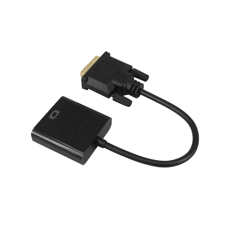 DVI Мужской к VGA Женский видео конвертер адаптер 24 + 1 25 Pin DVI-D Кабель-адаптер для ТВ PS3