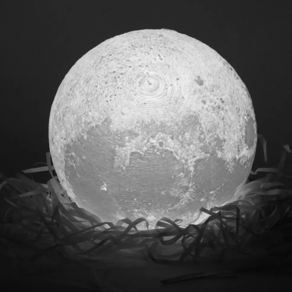 15 см Роман 3D полной Луны образная СВЕТОДИОДНЫЙ Свет Волшебный Крытый Спальня настольная лампа Луна|Ночники|