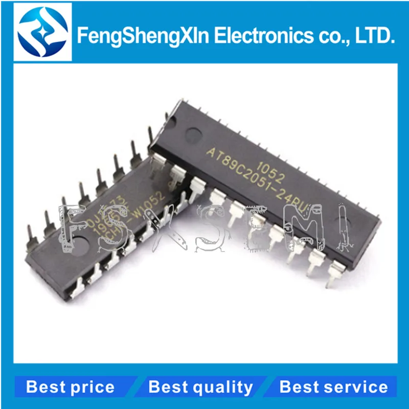 

5 шт./лот AT89C2051-24PU DIP-20 8-битный микроконтроллер
