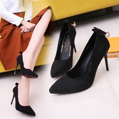 Новинка 2019 г. модные женские туфли на высоком каблуке шпильке с острым