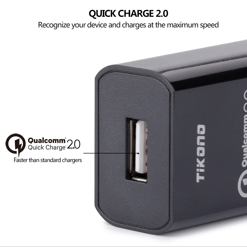 Зарядное устройство Tikono для телефона USB зарядное быстрой зарядки 2 0 адаптер