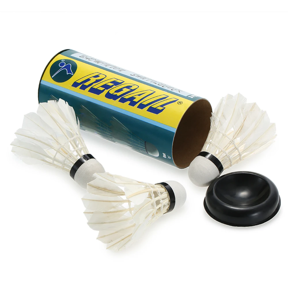 3 шт. Волан для бадминтона с утиным пером тренировочные шарики спортивные белые