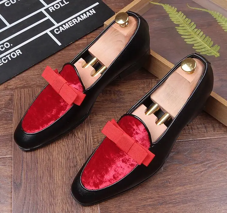 Туфли оксфорды мужские с острым носком заостренный носок Бабочка плоская