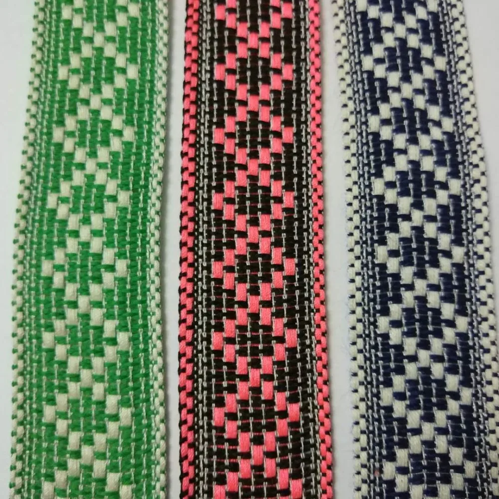

cotton jacquar webbing 3cm wide ethnic ribbon embroidery style trim accessory for bag/garment/homedeco 5Yards/lot