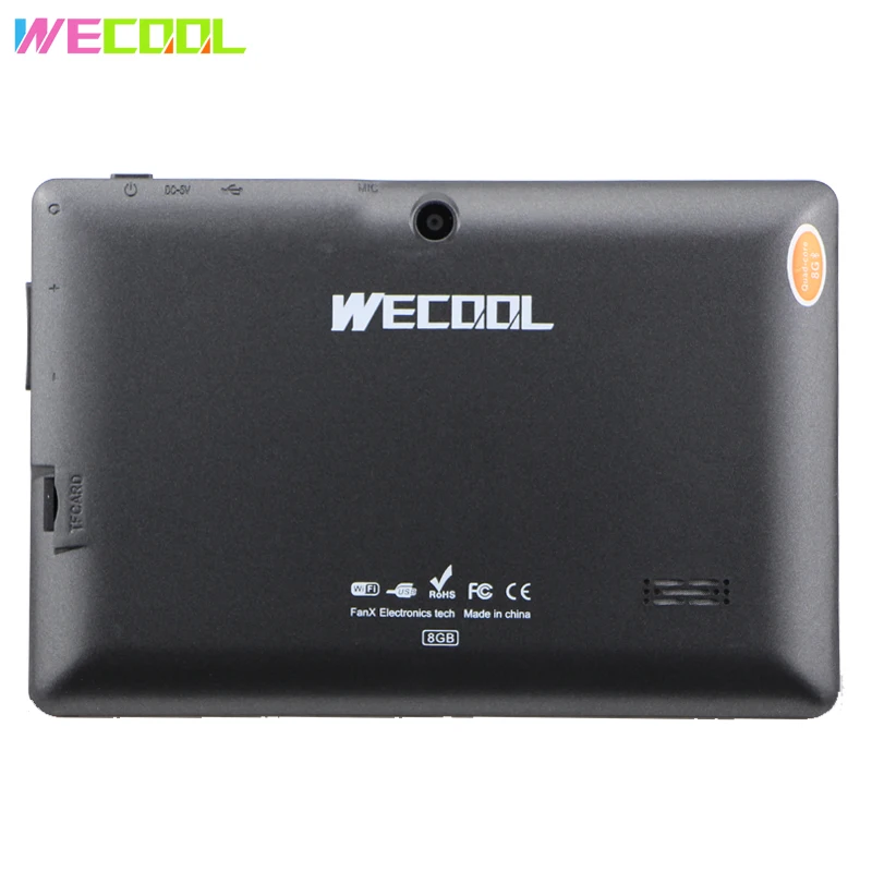 Детский планшет Q88 HD 7-дюймовый экран 1024x600 аккумулятор 2500 мАч Wi-Fi Android 4 OS 512 Мб 8 ГБ