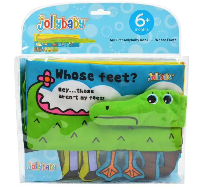 Тканевые книжки Jollybaby мягкие игрушки для новорожденных милые Мультяшные
