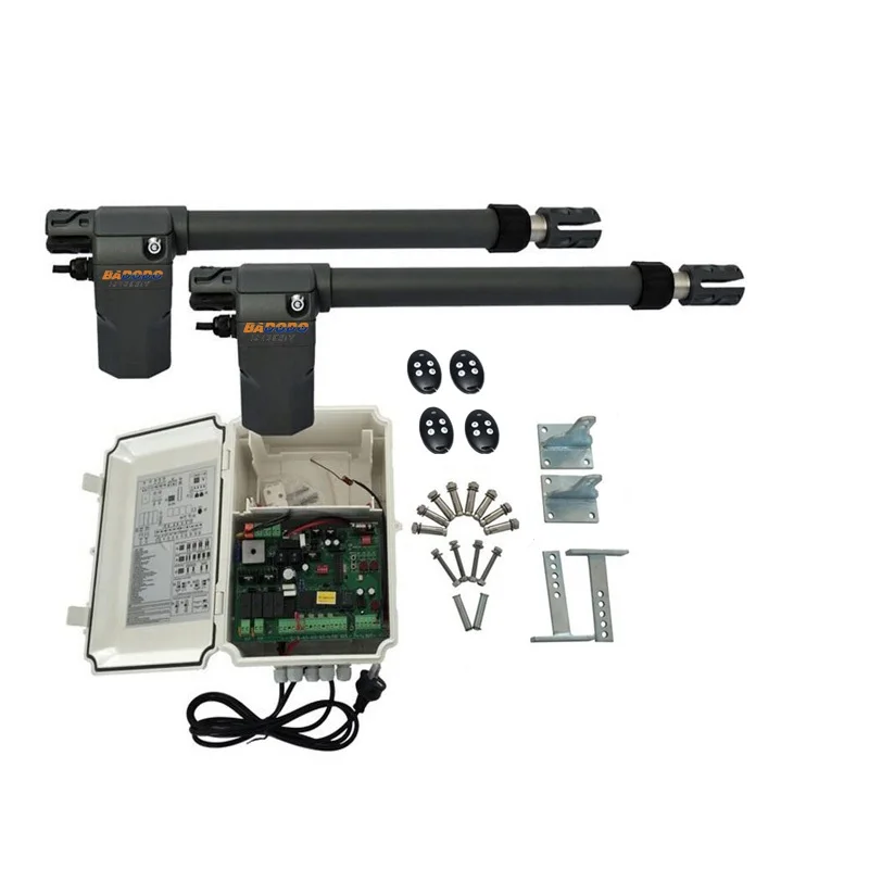 Автоматическая открывалка для распашных ворот с 4 пультами дистанционного