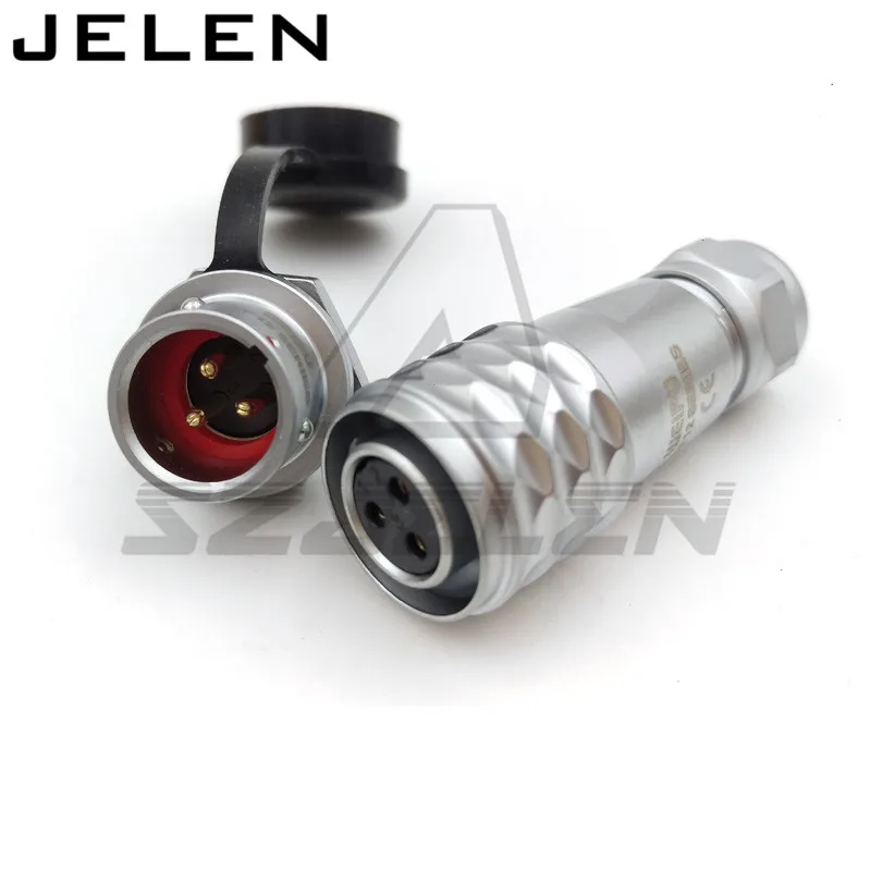 

WEIPU SF12 series connectors plugs and sockets, Electrical circular metal IP67 3 pin waterproof female straight weipu connector