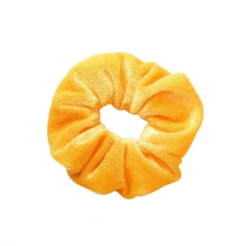 orange 1х бархатные резинки для волос, конский хвост, аксессуары для волос, много эластичных резинок для волос - Цвет: orange
