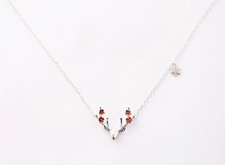 yiustar Silver color Animal Antler necklace for women Long Chain boho necklaces & pendants Jewelry SYXL058|antler necklace|necklaces womennecklaces |