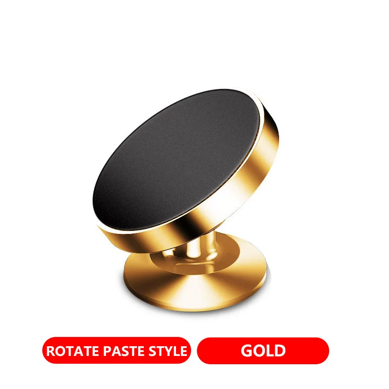 Paste Gold 2 стиля Универсальный автомобильный держатель крепление на вентиляционное отверстие Магнитная автомобильная подставка для телефона для iPhone X samsung S9 gps кронштейн Подставка для телефона - Цвет: Paste Gold