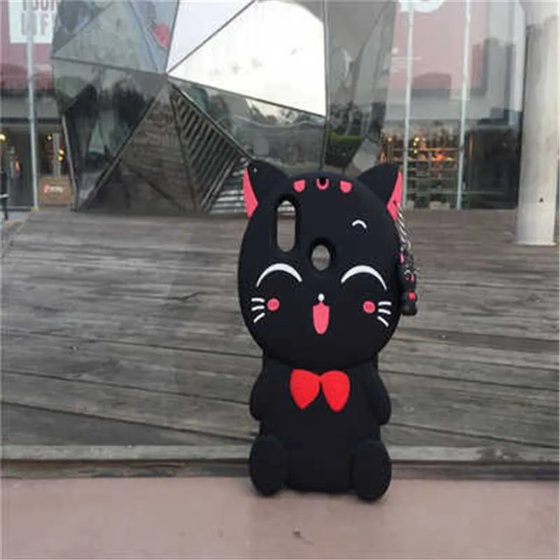 1 шт. для Huawei P8 P9 P10 P20 Lite Pro Plus мультяшный 3D счастливый кот Мягкий силиконовый чехол