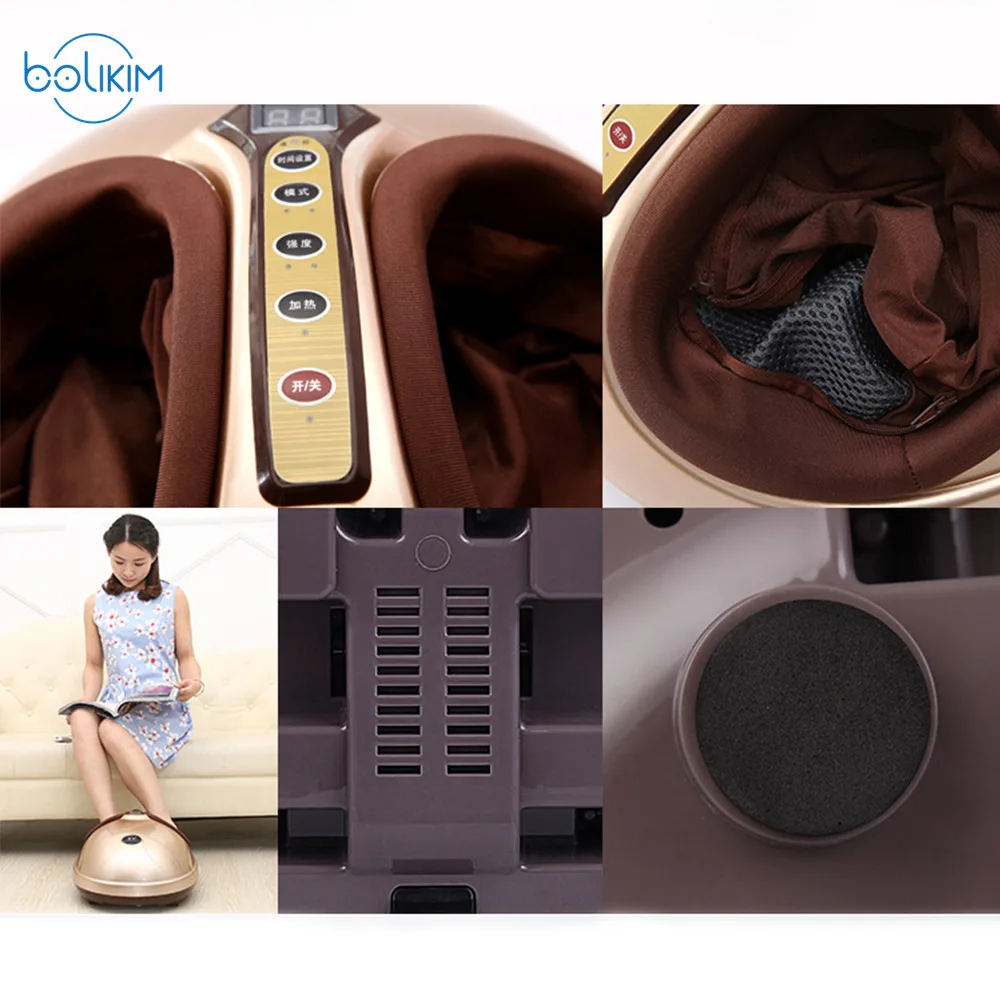 BOLIKIM 220V здоровье Инфракрасный Электрический шиацу массажер для ног Уход за ногами Корабль из России