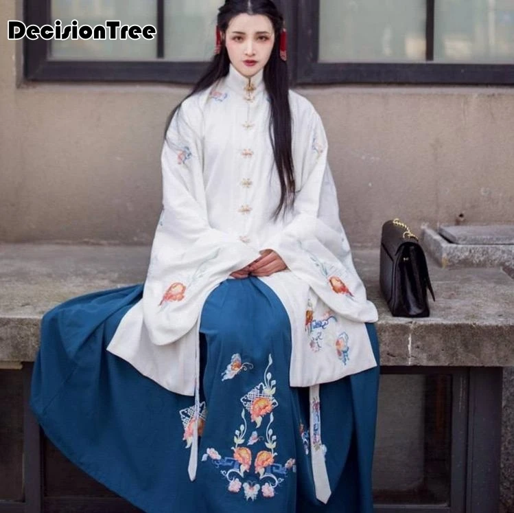 Древний китайский костюм женская одежда платье Традиционные Красивые hanfu танцевальные костюмы sobretudo feminino платье