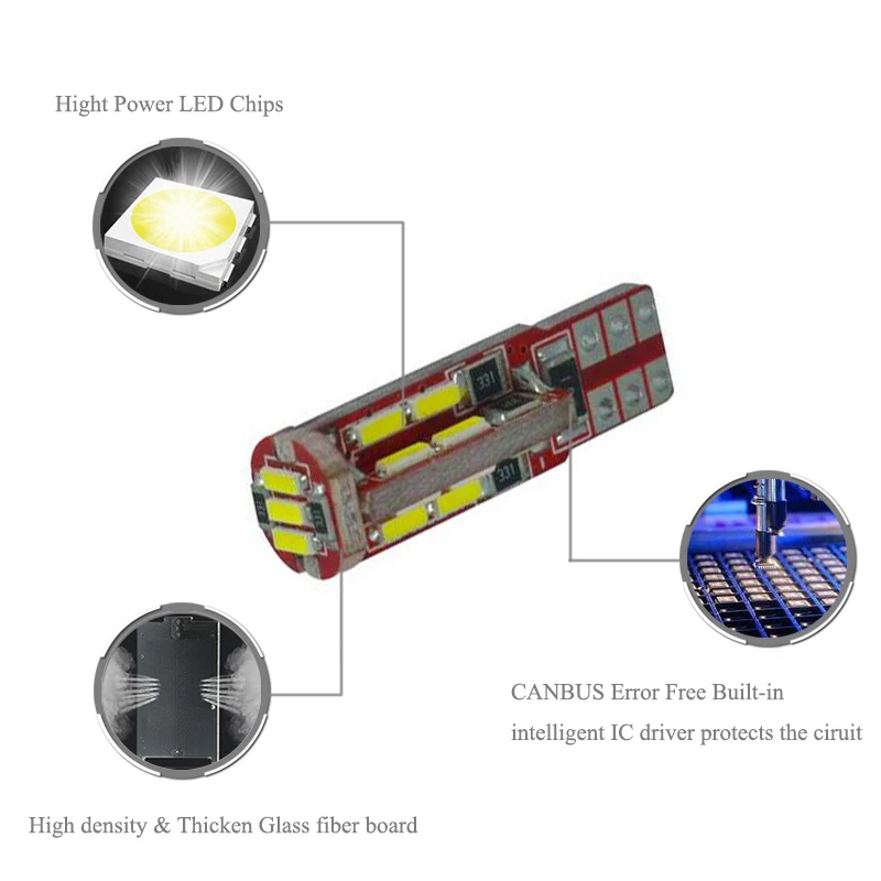 BOAOSI Новое поступление 2 шт. 3014 чип 19SMD T10 светодиодный W5W 168 194 Автомобильный